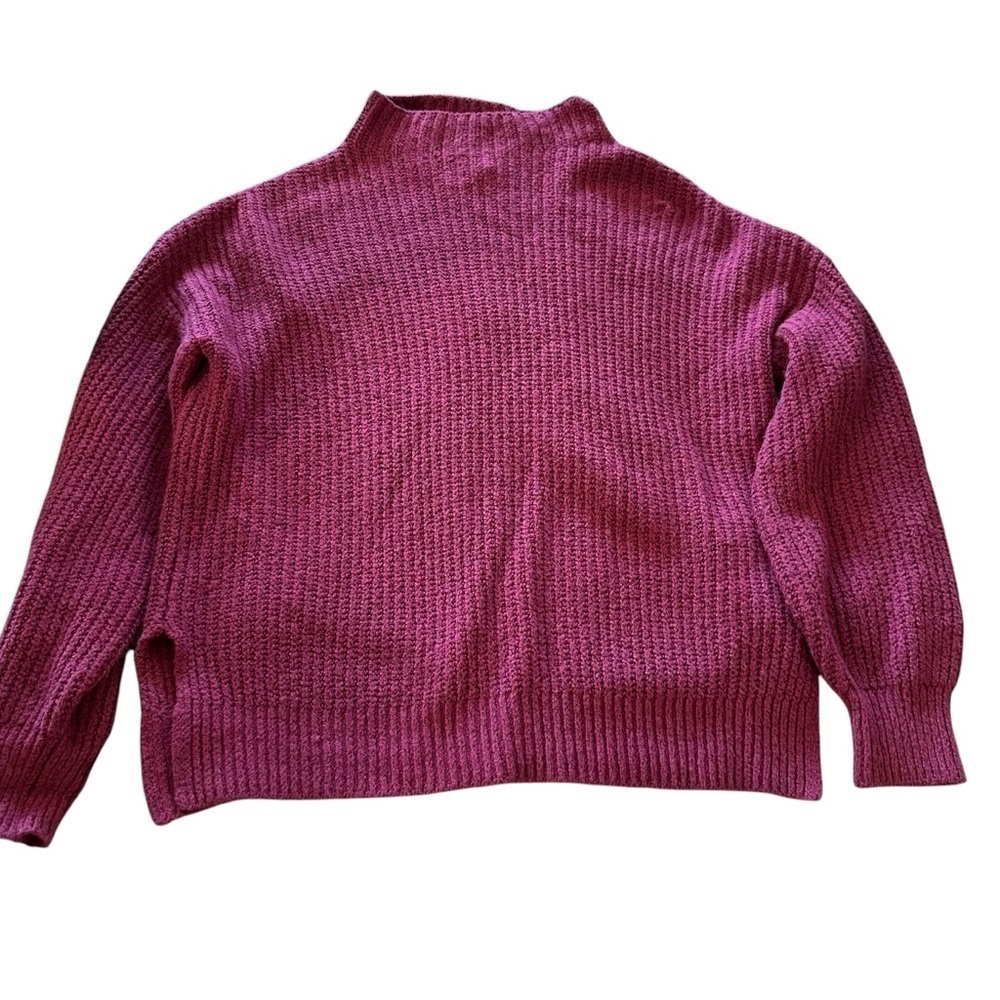 Rachel Zoe Pink Cowl Neck Sweater with Ribbed Knit - Picture 2 of 5